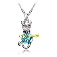 Подвеска SWAROVSKI Кошка с ошейником