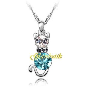 Подвеска SWAROVSKI Кошка с ошейником