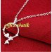 Серебрённая подвеска Сердечное кольцо