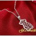 Серебрённая подвеска Сердечный мишка