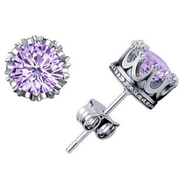 Серьги Короны с фианитами