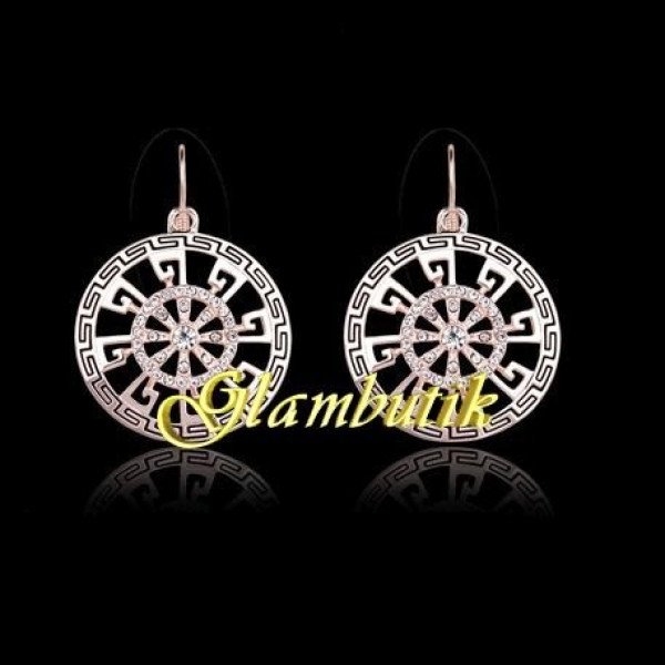 Серьги Versace Меандр