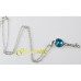 Подвеска SWAROVSKI Ключ голубой с кристаллом