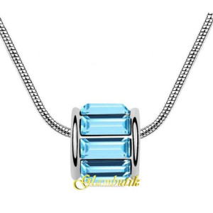 Подвеска SWAROVSKI Блеск голубой бусины