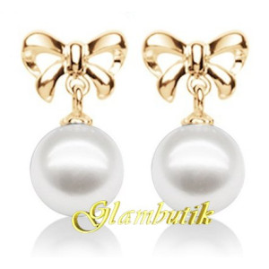 Серьги CHANEL Жемчужинки с бантиком