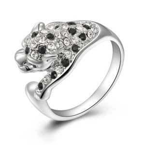 Кольцо в стиле  Swarovski  Леопард