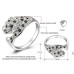 Кольцо в стиле  Swarovski  Леопард