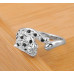 Кольцо в стиле  Swarovski  Леопард