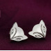 Серьги Лисы в серебре