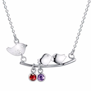 Подвеска Tiffany Птички с кристаллами
