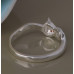 Кольцо в стиле Tiffany Кошка в красных кристаллах
