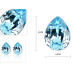 Ювелирные серьги Swarovski Капля любви голубая
