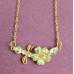Подвеска SWAROVSKI Bee and flower зеленая