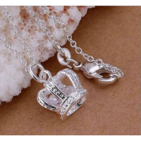 Подвеска на цепи Tiffany Корона с кристаллом