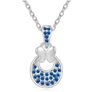 Подвеска SWAROVSKI Искры лета синие 