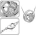 Подвеска Swarovski на цепи Любовь в белом