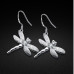 Серьги в стиле TIFFANY Стрекозки с цирконами