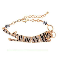 Браслет SWAROVSKI Тигрица золотая