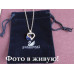 Подвеска SWAROVSKI Сердце в всплеске синее