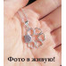 Серебрённая подвеска Сердечный цветок