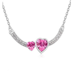 Подвеска SWAROVSKI Сердца влюбленных роз
