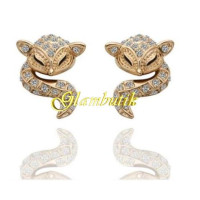 Серьги Cartier Fox gold