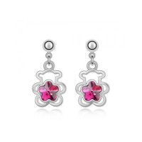 Ювелирные серьги Swarovski Мишки
