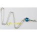 Подвеска SWAROVSKI Ключ голубой с кристаллом