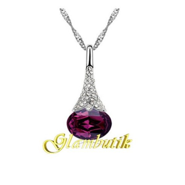 Подвеска SWAROVSKI Блеск с кристаллом фиолет