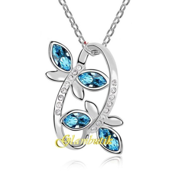 Подвеска SWAROVSKI Весна в голубом