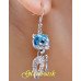 Ювелирные серьги Swarovski Кошки