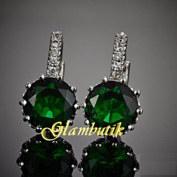 Серьги Изумрудные мечты