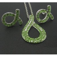 Ювелирный комплект Зелёный Иллюзиум