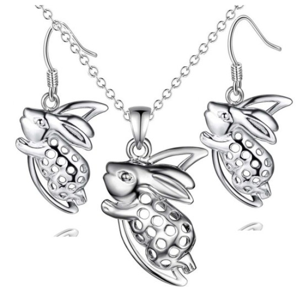 Комплект Tiffany Зайчата на месяце