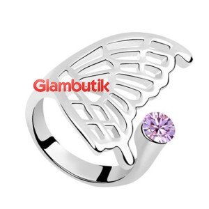 Кольцо SWAROVSKI-style Бабочка