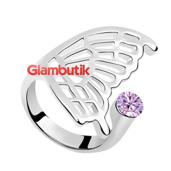 Кольцо SWAROVSKI-style Бабочка