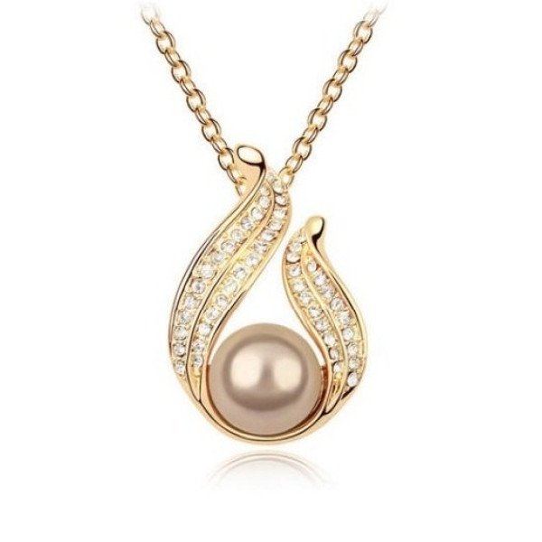 Подвеска CHANEL Bella с карамельным жемчугом