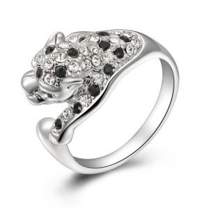 Кольцо в стиле  Swarovski  Леопард