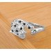 Кольцо в стиле  Swarovski  Леопард