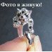 Кольцо в стиле  Swarovski  Леопард