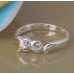 Кольцо в стиле Tiffany Кошка в сиреневых кристаллах