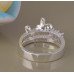 Кольцо в стиле Tiffany Бабочка в сиреневых кристаллах