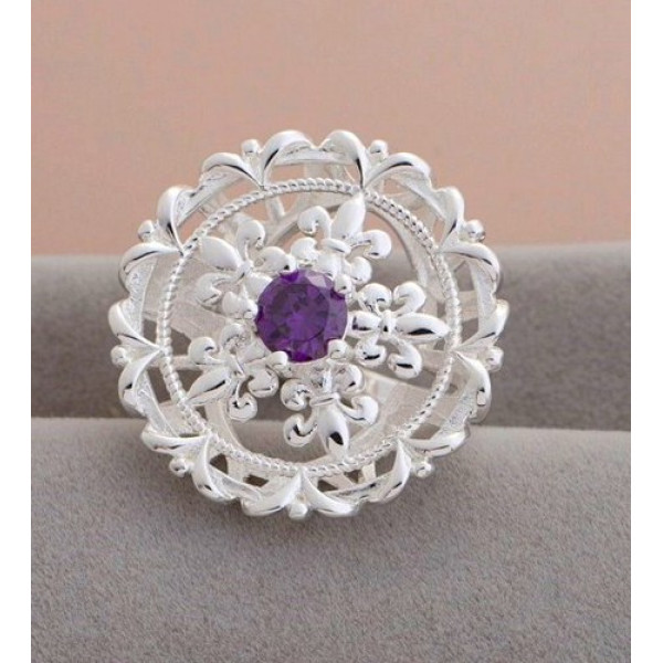 Кольцо в стиле Tiffany Снежная романтика