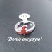 Ювелирное кольцо с гранатом Лаура