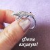 Ювелирное кольцо Змея в фианитах