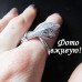 Ювелирное кольцо Змея в фианитах