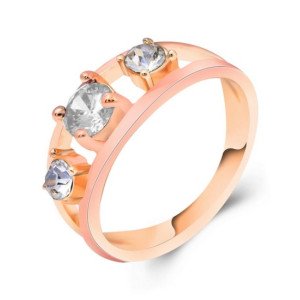 Кольцо в стиле Chopard Кристальное трио