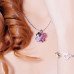 Розовый кулон Клевер SWAROVSKI