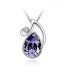 Комплект в стиле Swarovski Деби фиолет 