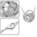 Подвеска Swarovski на цепи Любовь в белом